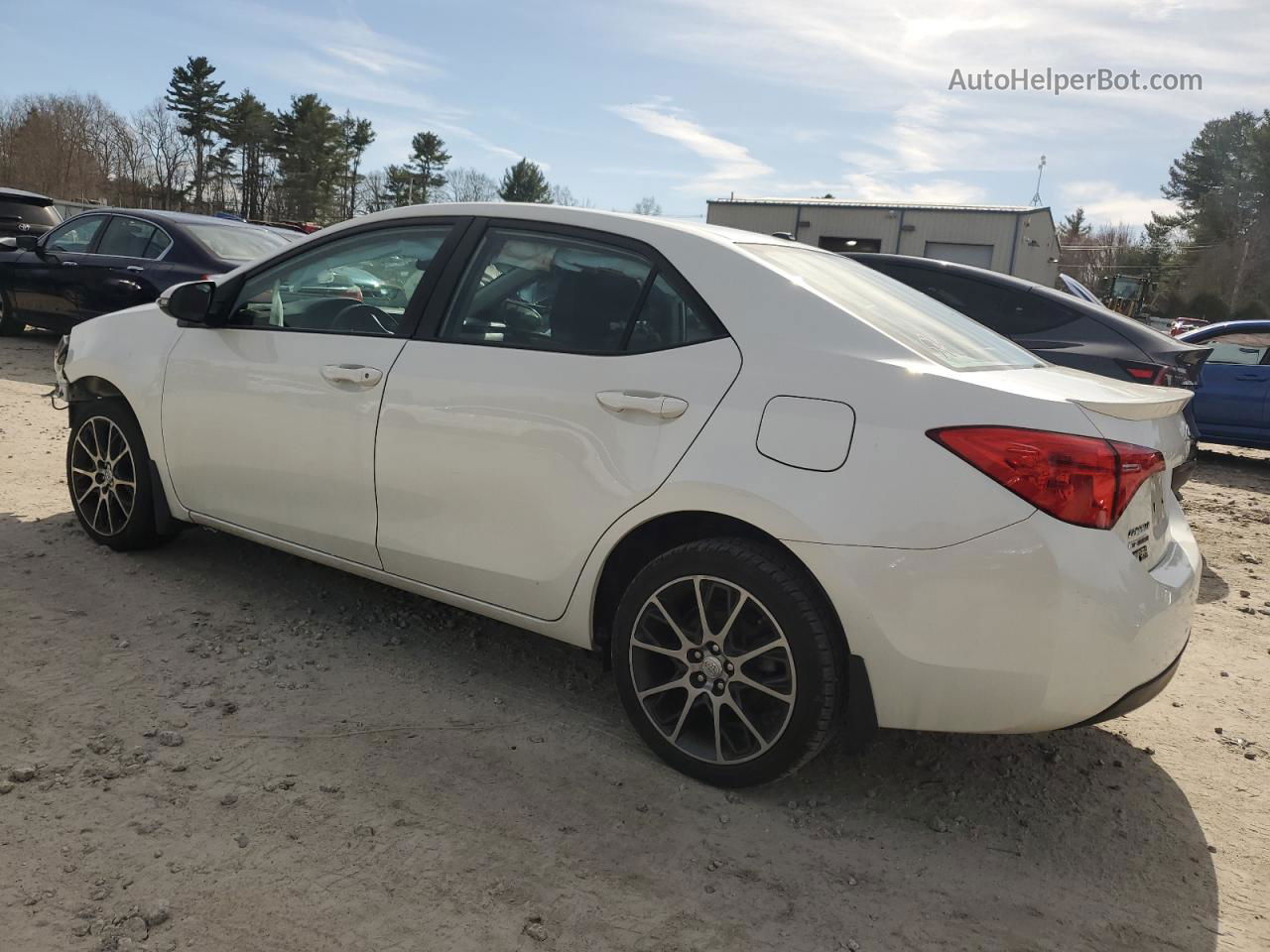 2017 Toyota Corolla L White vin: 5YFBURHE1HP598733