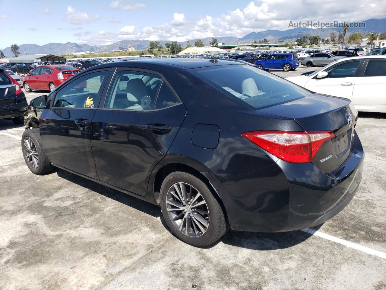 2017 Toyota Corolla L Black vin: 5YFBURHE1HP614266