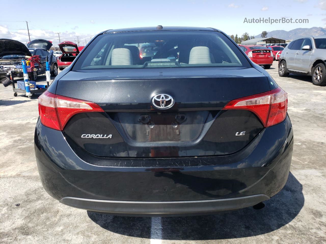 2017 Toyota Corolla L Black vin: 5YFBURHE1HP614266