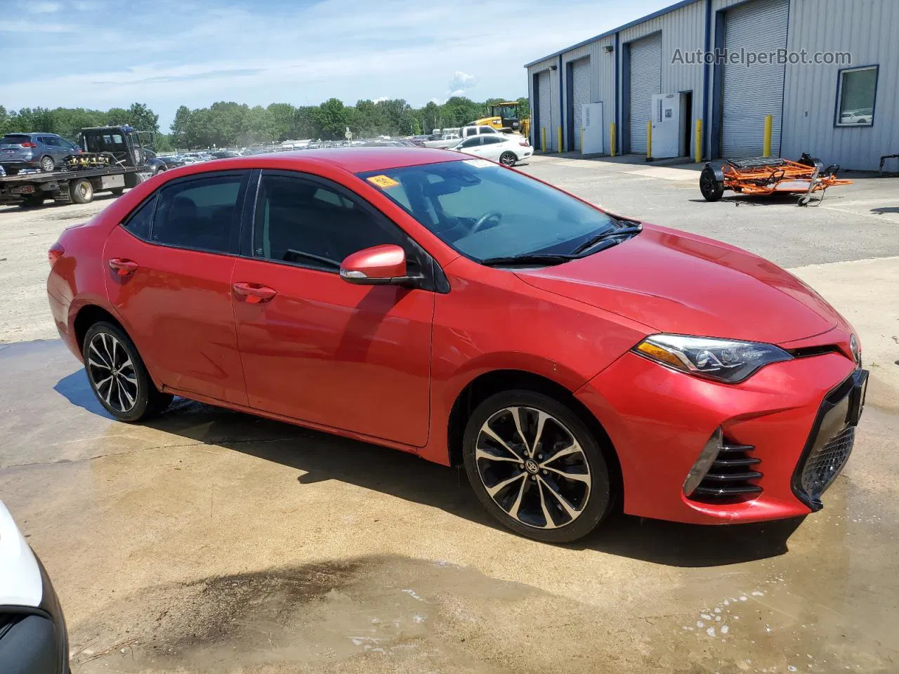 2017 Toyota Corolla L Burgundy vin: 5YFBURHE1HP618009