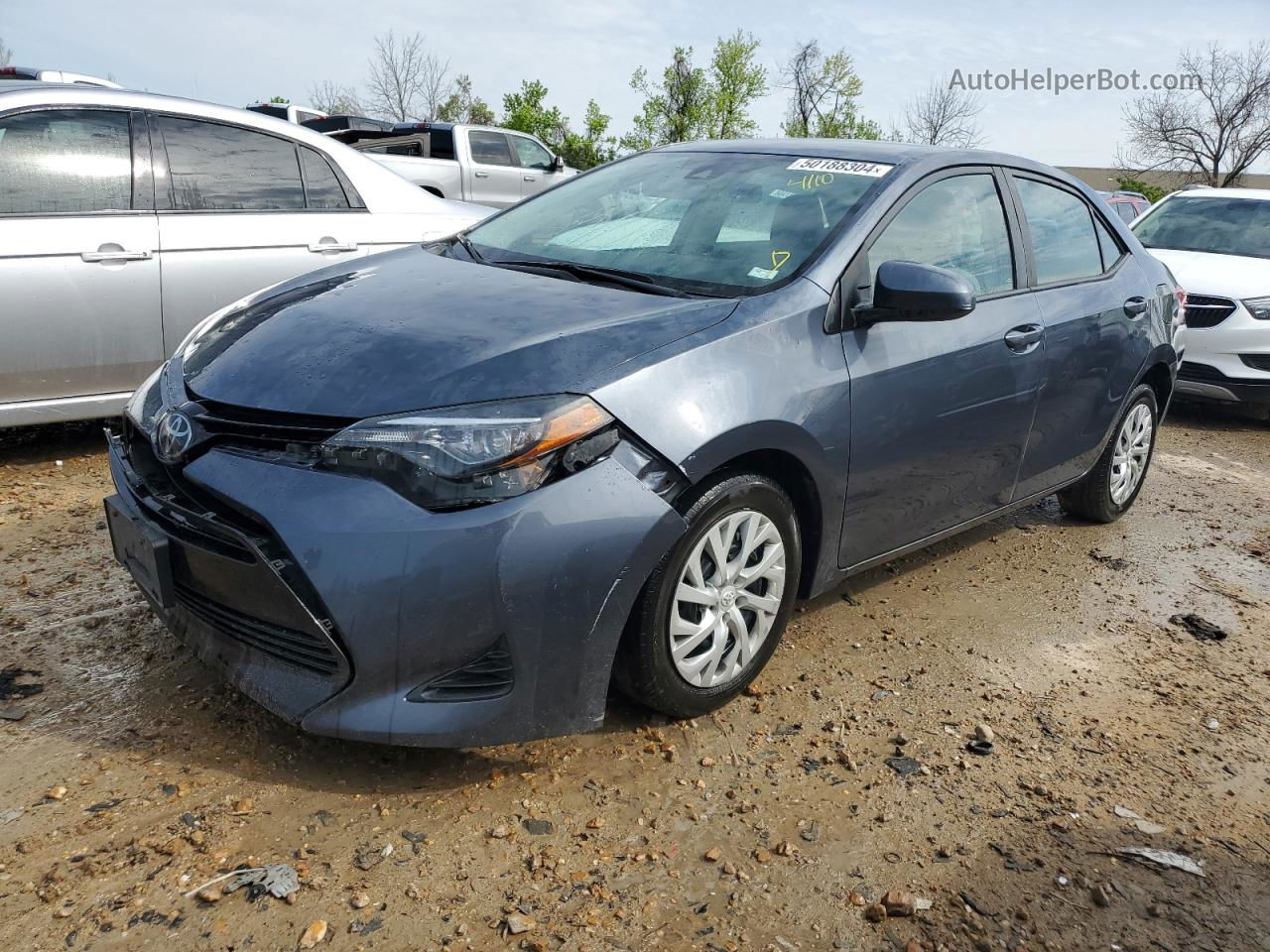 2017 Toyota Corolla L Charcoal vin: 5YFBURHE1HP658025