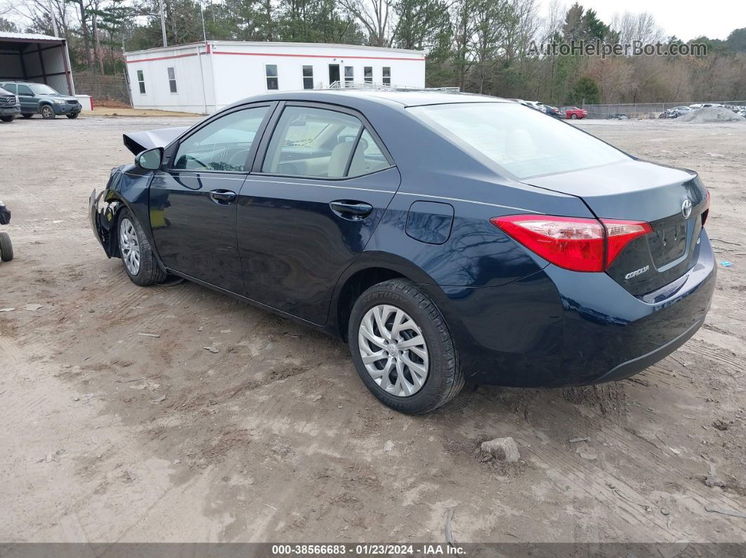 2017 Toyota Corolla Le Dark Blue vin: 5YFBURHE1HP672863