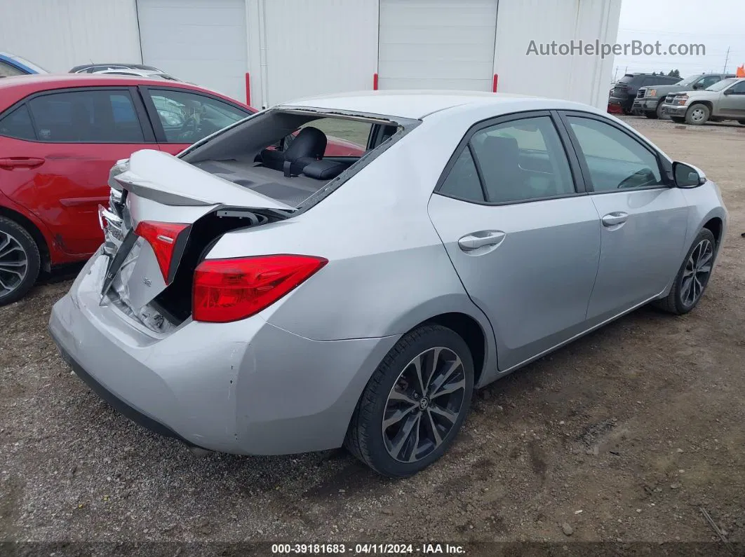 2017 Toyota Corolla Se Gray vin: 5YFBURHE1HP673334