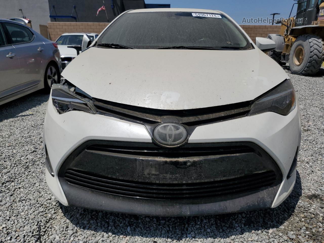 2017 Toyota Corolla L White vin: 5YFBURHE1HP674631