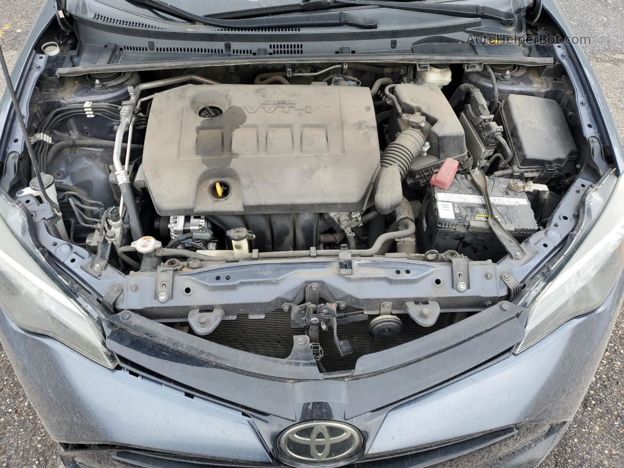 2017 Toyota Corolla L Gray vin: 5YFBURHE1HP686584