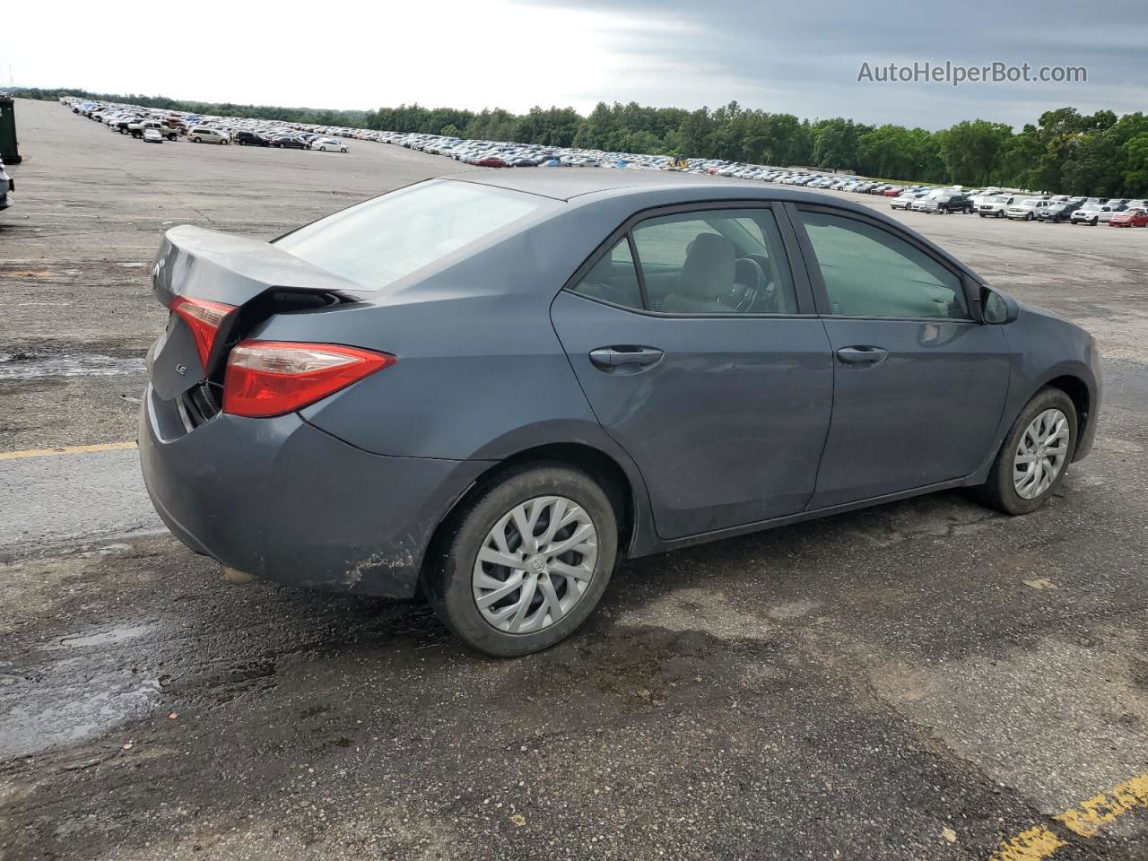 2017 Toyota Corolla L Серый vin: 5YFBURHE1HP686584