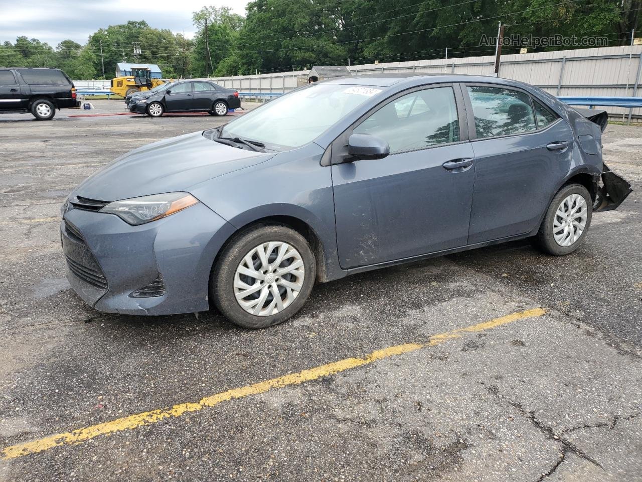 2017 Toyota Corolla L Gray vin: 5YFBURHE1HP686584