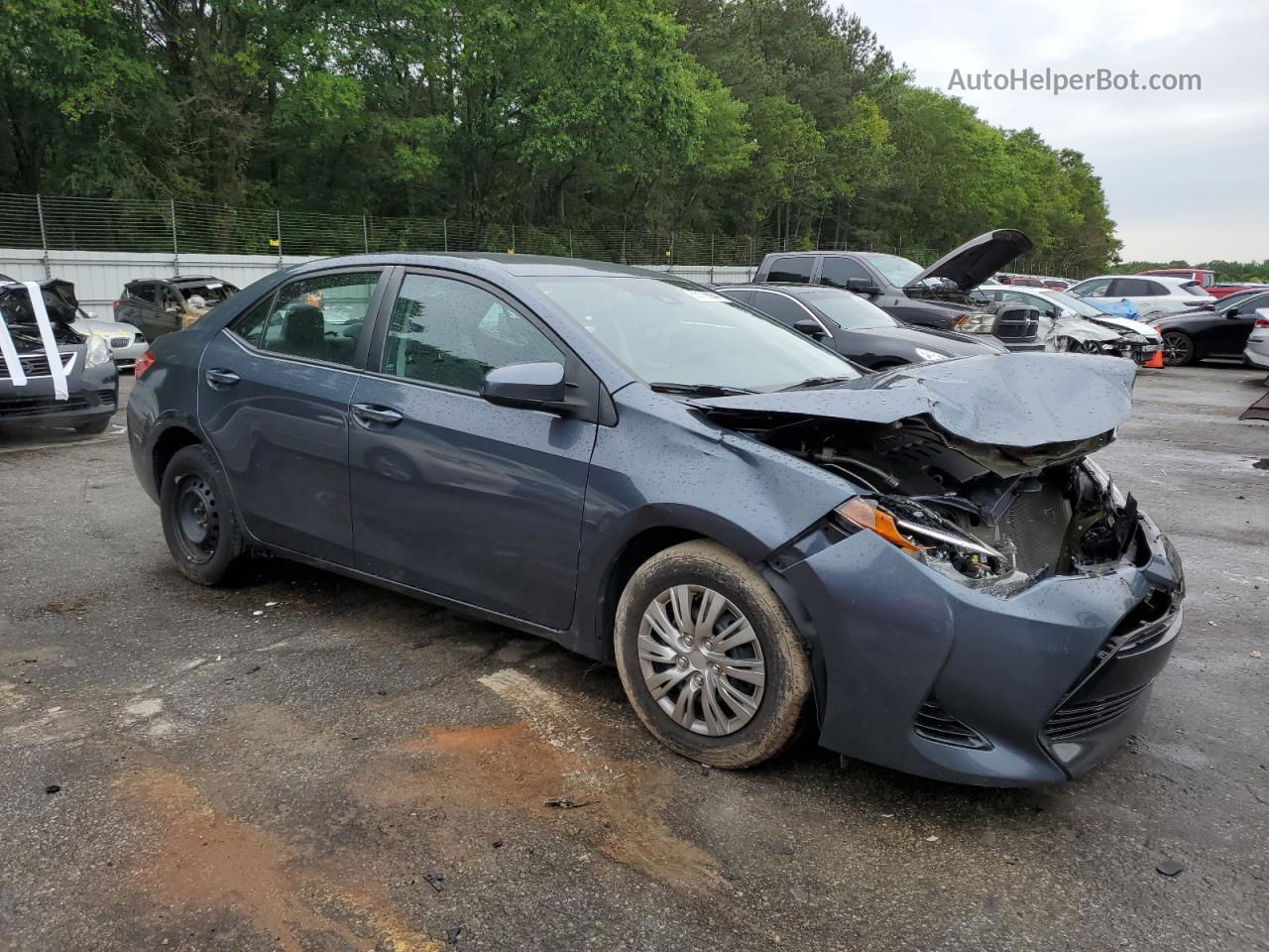 2017 Toyota Corolla L Угольный vin: 5YFBURHE1HP712116