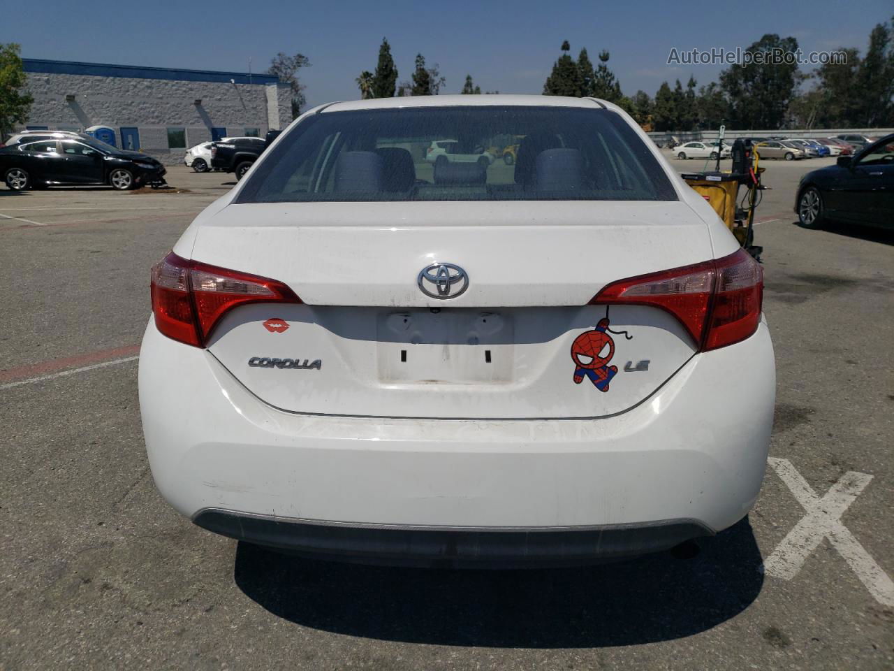 2017 Toyota Corolla L White vin: 5YFBURHE1HP719891