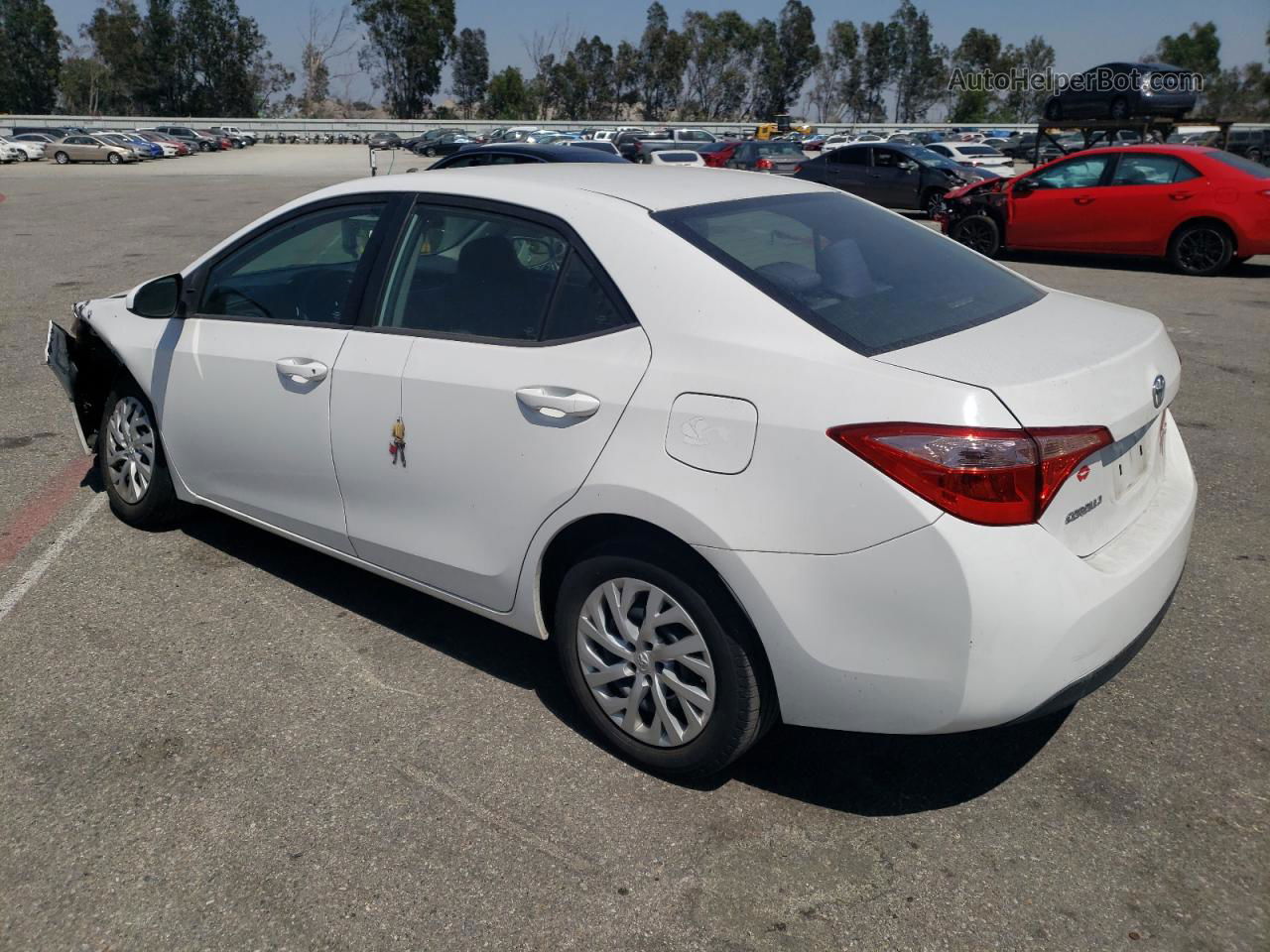 2017 Toyota Corolla L White vin: 5YFBURHE1HP719891