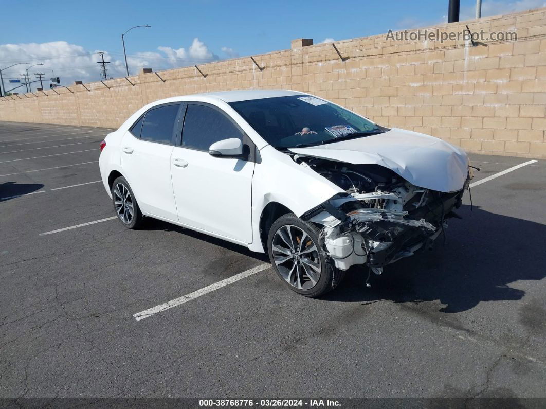 2017 Toyota Corolla Se White vin: 5YFBURHE1HP721205