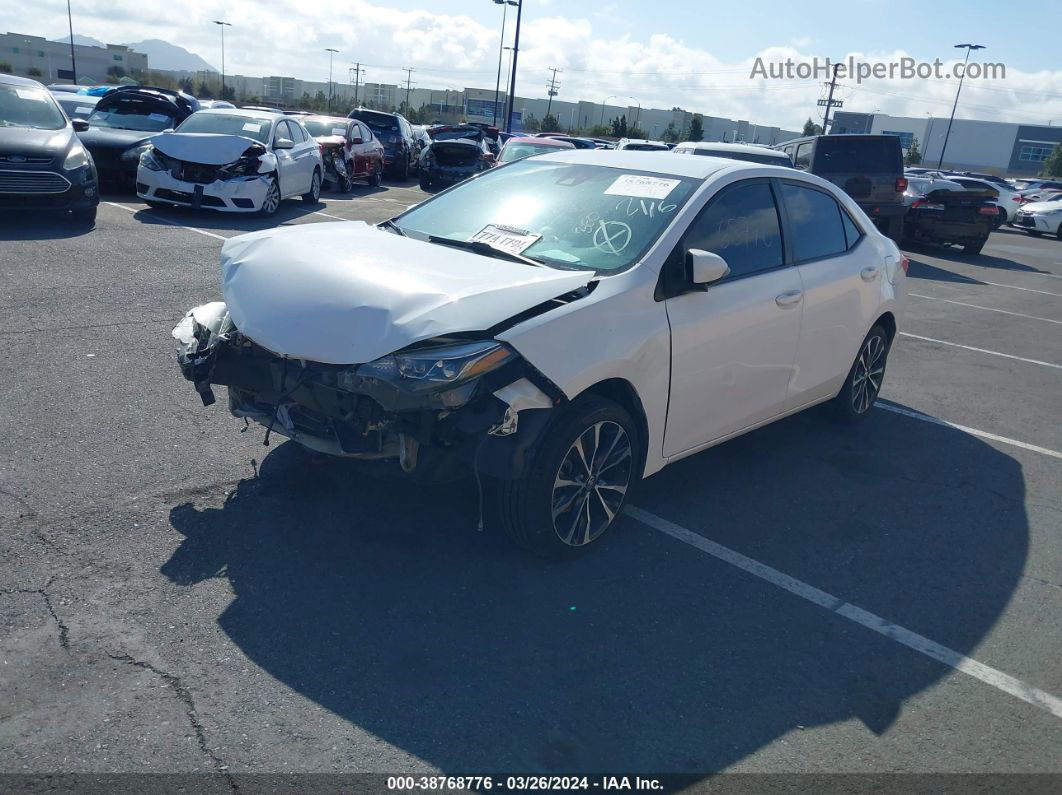 2017 Toyota Corolla Se White vin: 5YFBURHE1HP721205