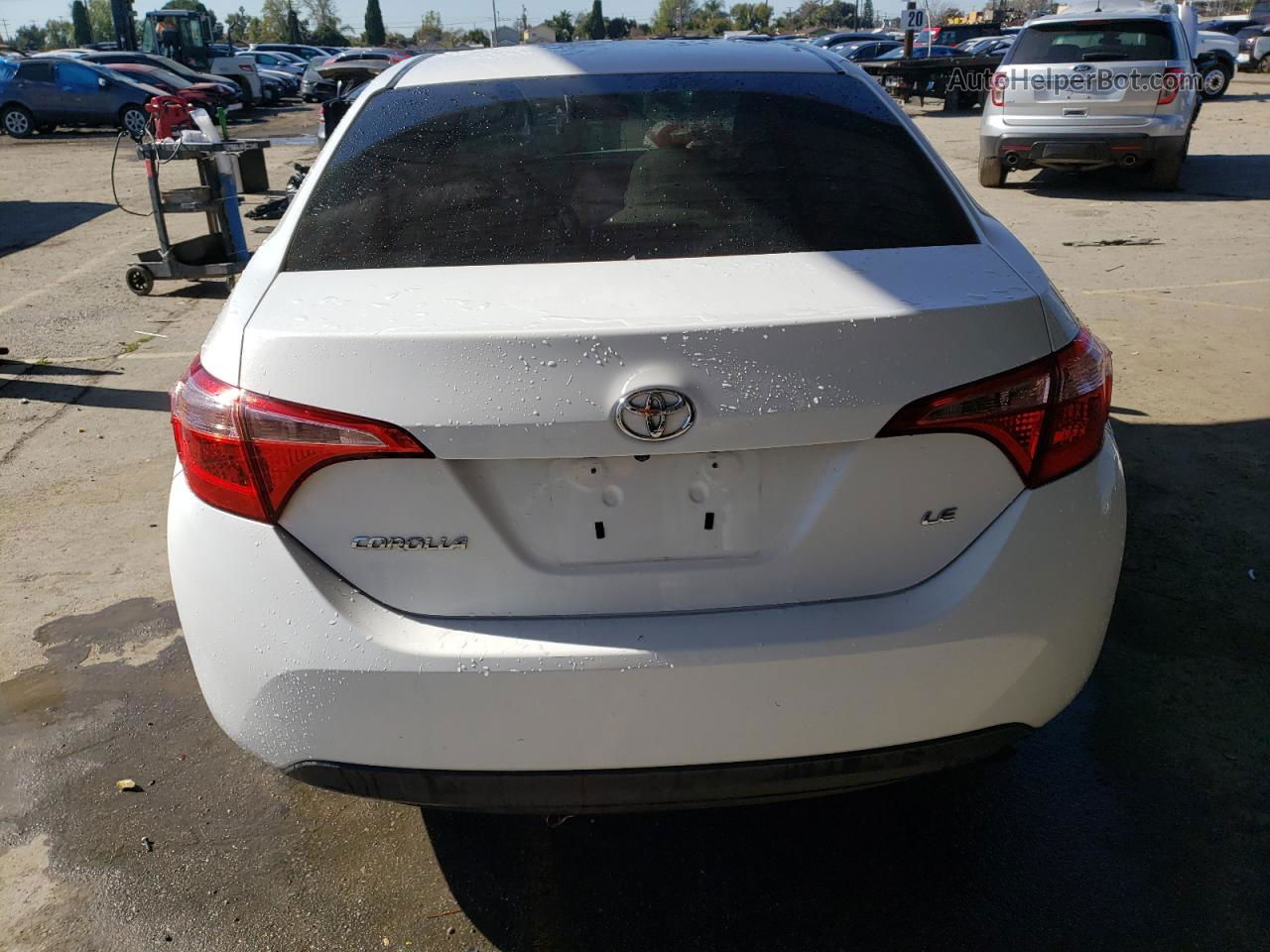 2017 Toyota Corolla L White vin: 5YFBURHE1HP731930