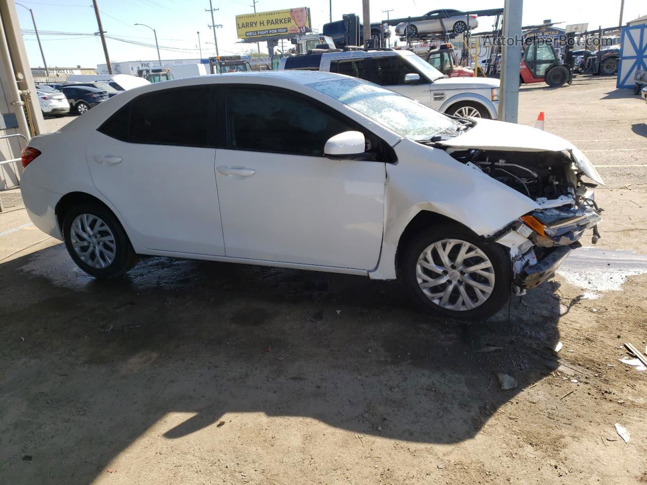 2017 Toyota Corolla L White vin: 5YFBURHE1HP731930