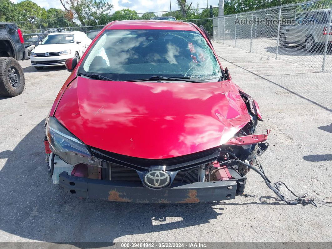 2017 Toyota Corolla Le Red vin: 5YFBURHE1HP734892