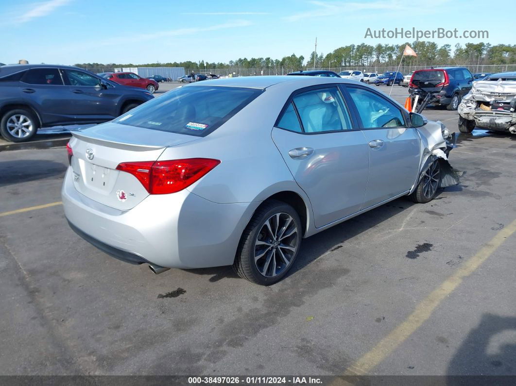 2019 Toyota Corolla Se Silver vin: 5YFBURHE1KP877056