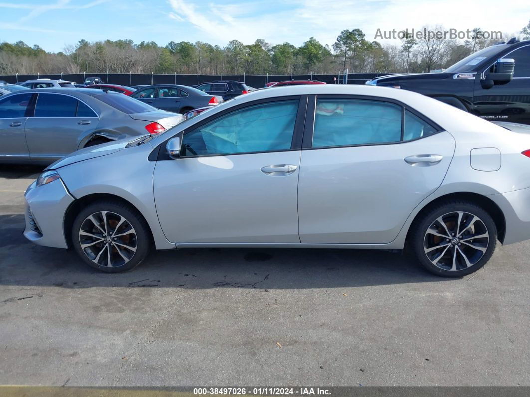 2019 Toyota Corolla Se Silver vin: 5YFBURHE1KP877056