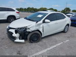 2019 Toyota Corolla Le White vin: 5YFBURHE1KP877655