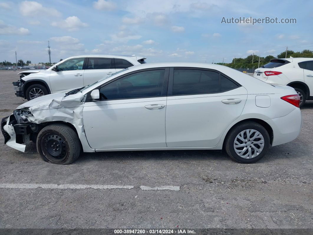 2019 Toyota Corolla Le Белый vin: 5YFBURHE1KP877655