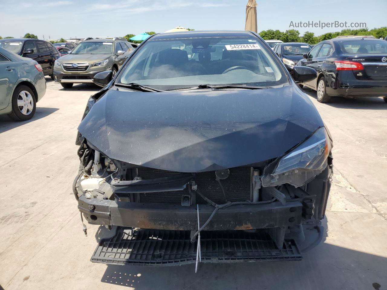 2019 Toyota Corolla L Черный vin: 5YFBURHE1KP880345