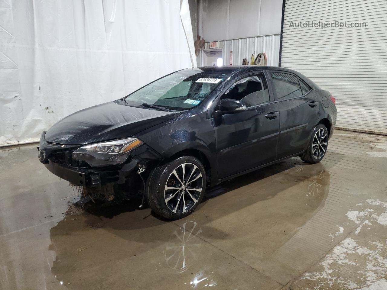 2019 Toyota Corolla L Black vin: 5YFBURHE1KP889322