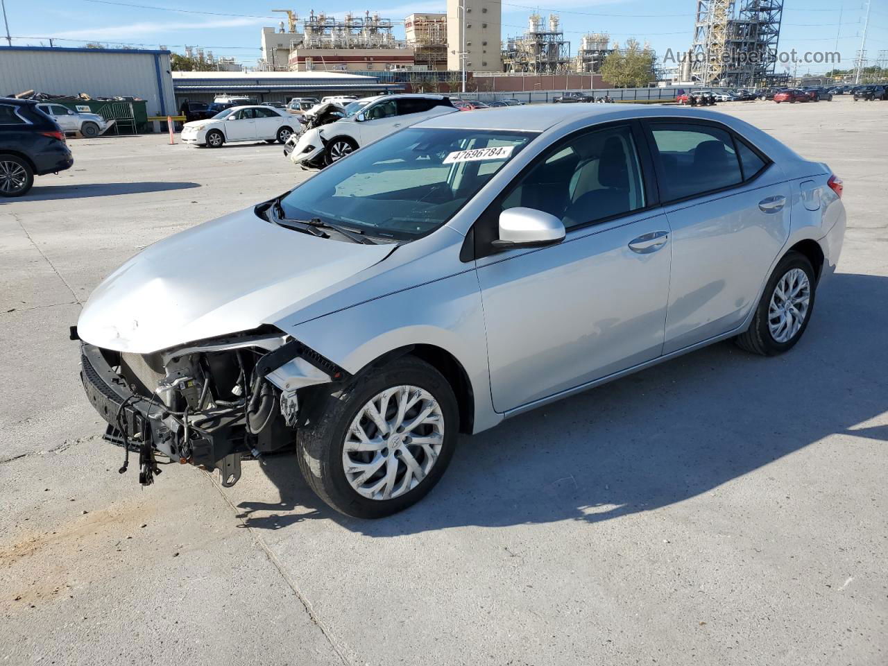 2019 Toyota Corolla L Silver vin: 5YFBURHE1KP899297