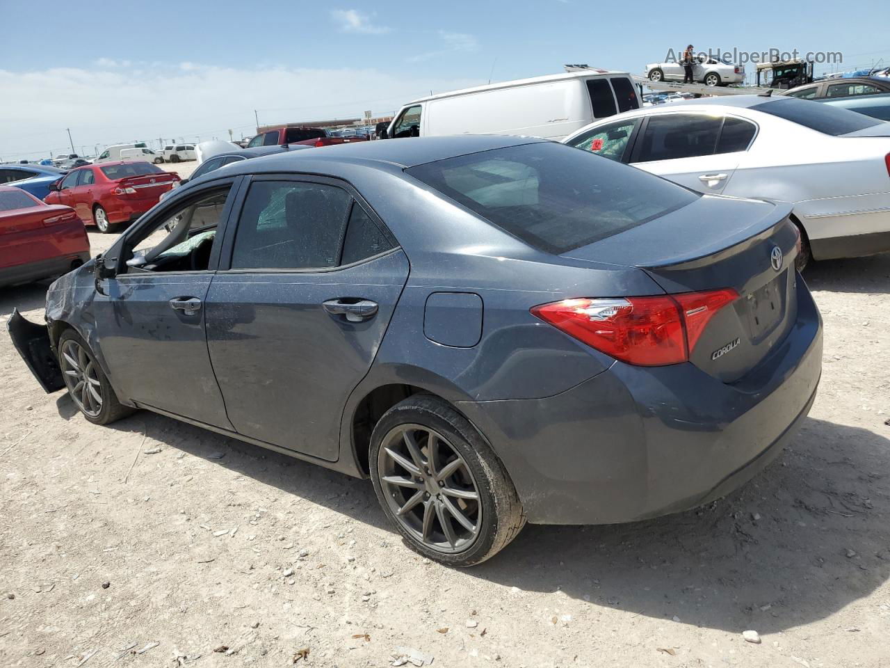 2019 Toyota Corolla L Синий vin: 5YFBURHE1KP902487