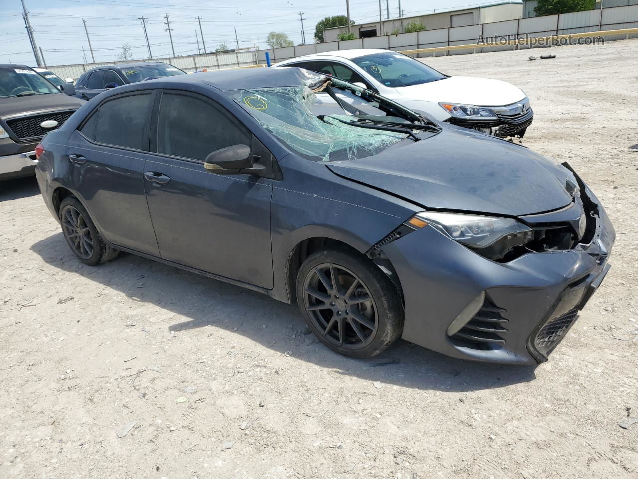 2019 Toyota Corolla L Синий vin: 5YFBURHE1KP902487