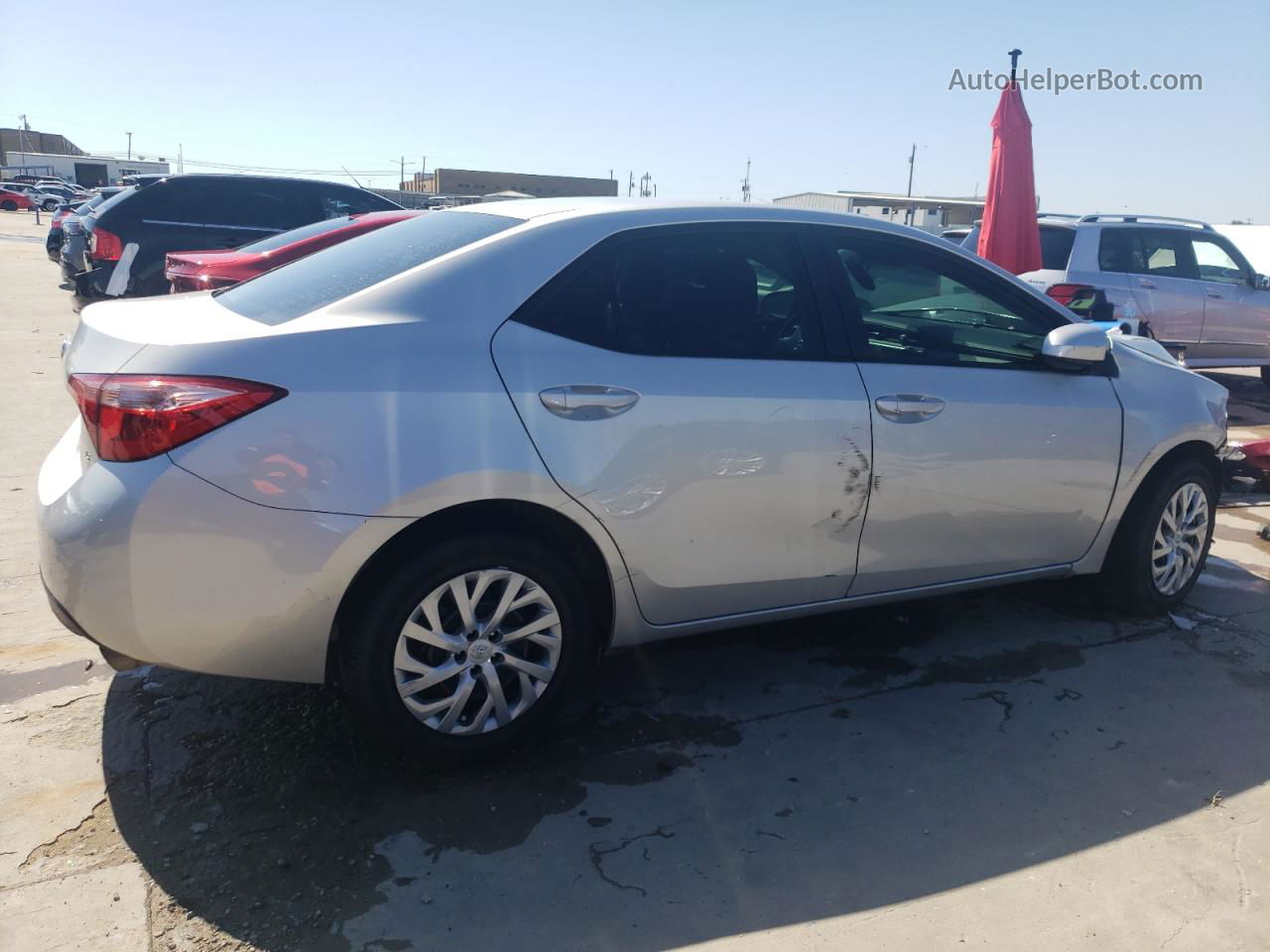 2019 Toyota Corolla L Silver vin: 5YFBURHE1KP907947