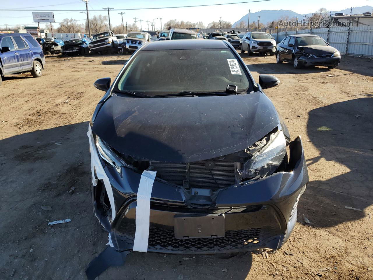 2019 Toyota Corolla L Черный vin: 5YFBURHE1KP913389