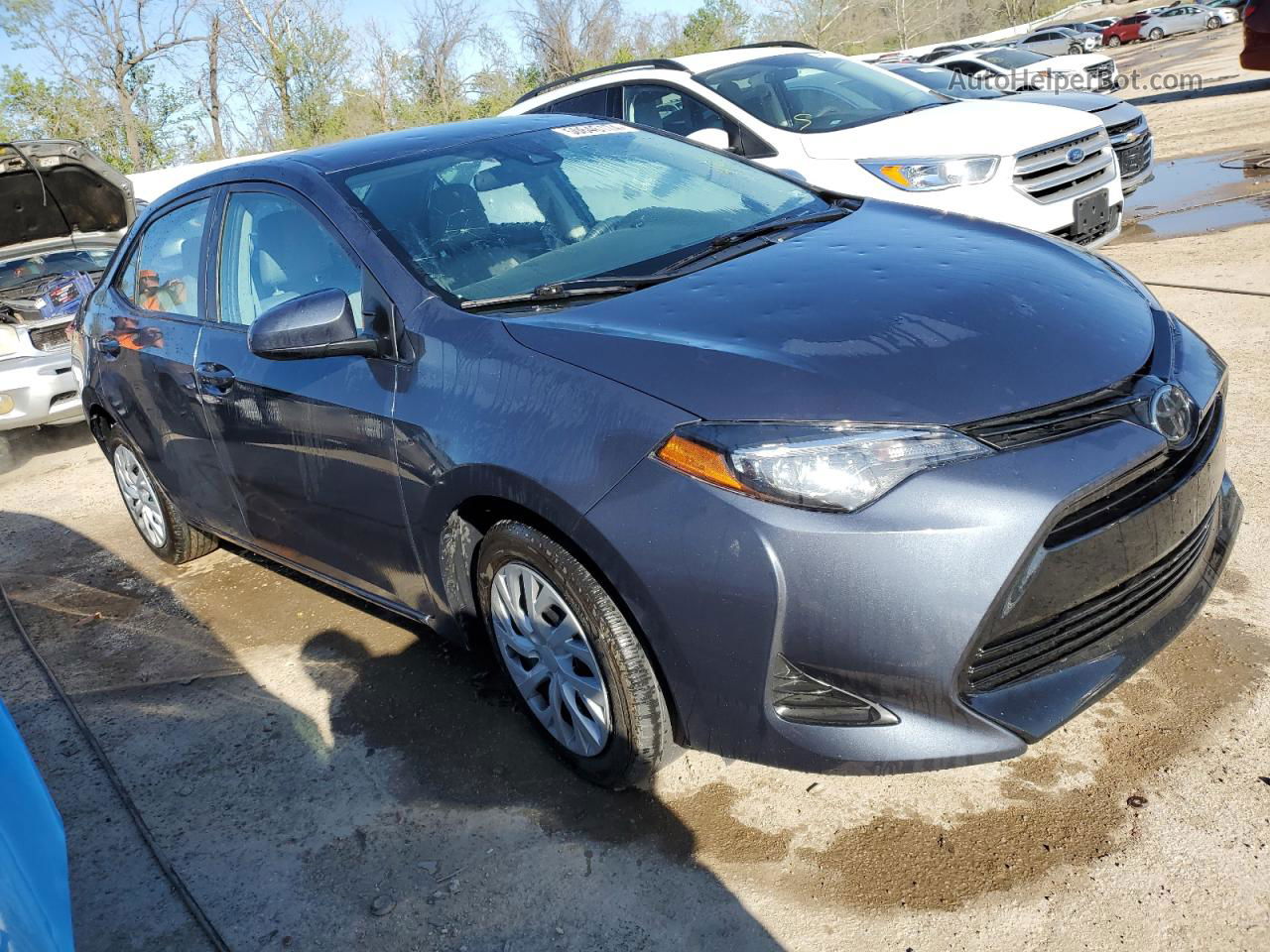 2019 Toyota Corolla L Blue vin: 5YFBURHE1KP915045