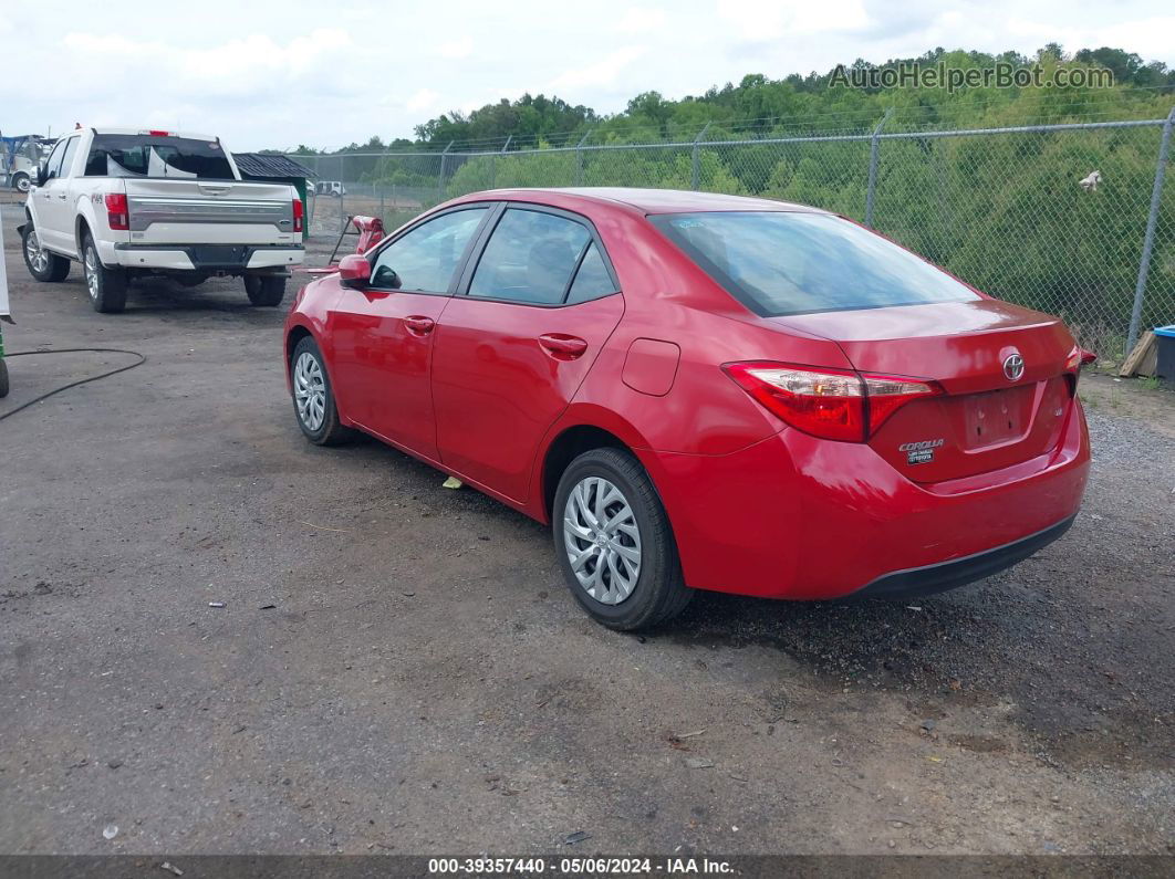 2019 Toyota Corolla Le Red vin: 5YFBURHE1KP915742