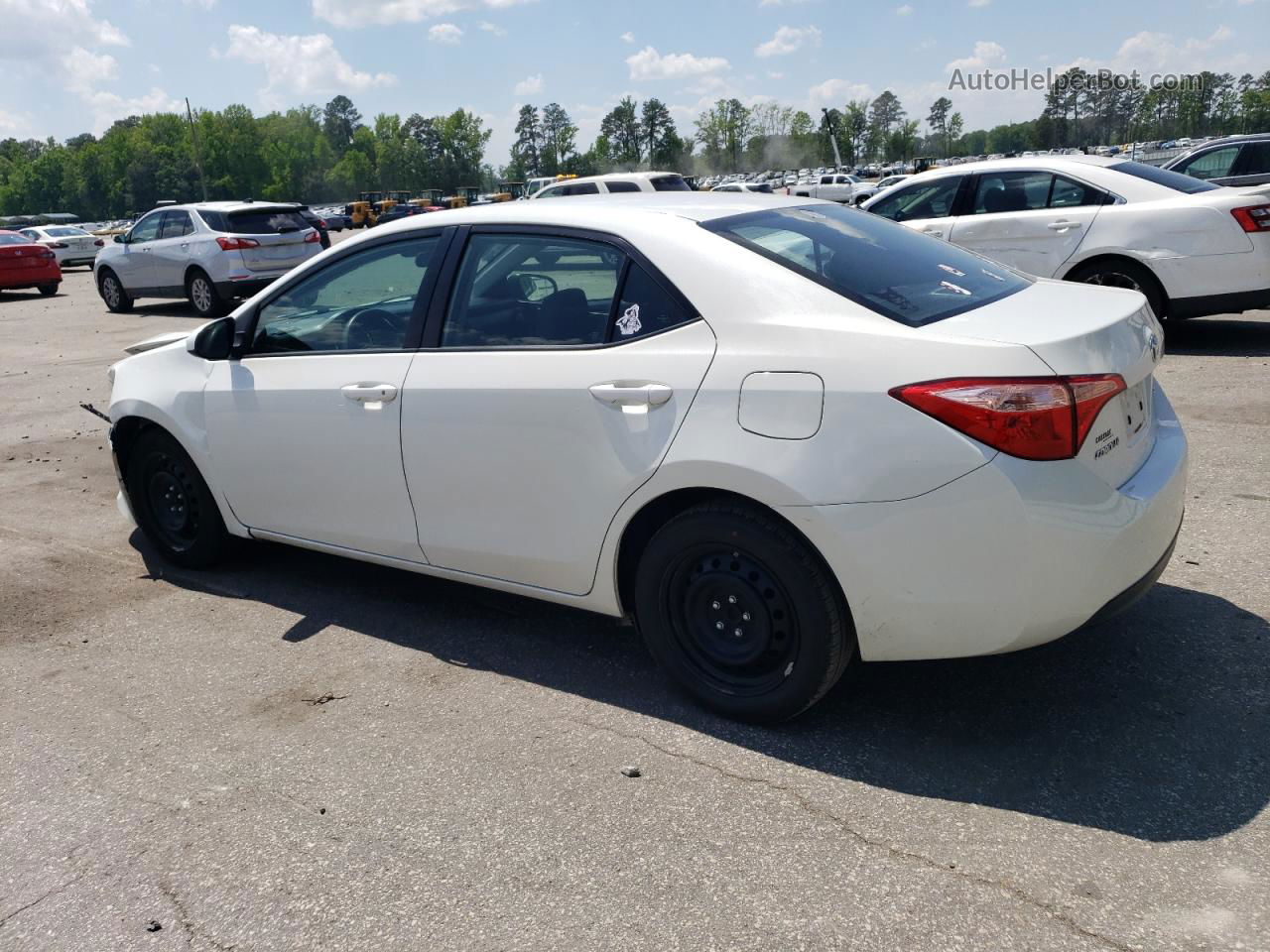 2019 Toyota Corolla L White vin: 5YFBURHE1KP923436