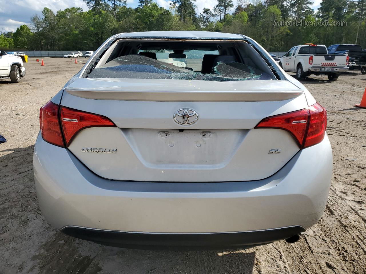 2019 Toyota Corolla L Silver vin: 5YFBURHE1KP924957