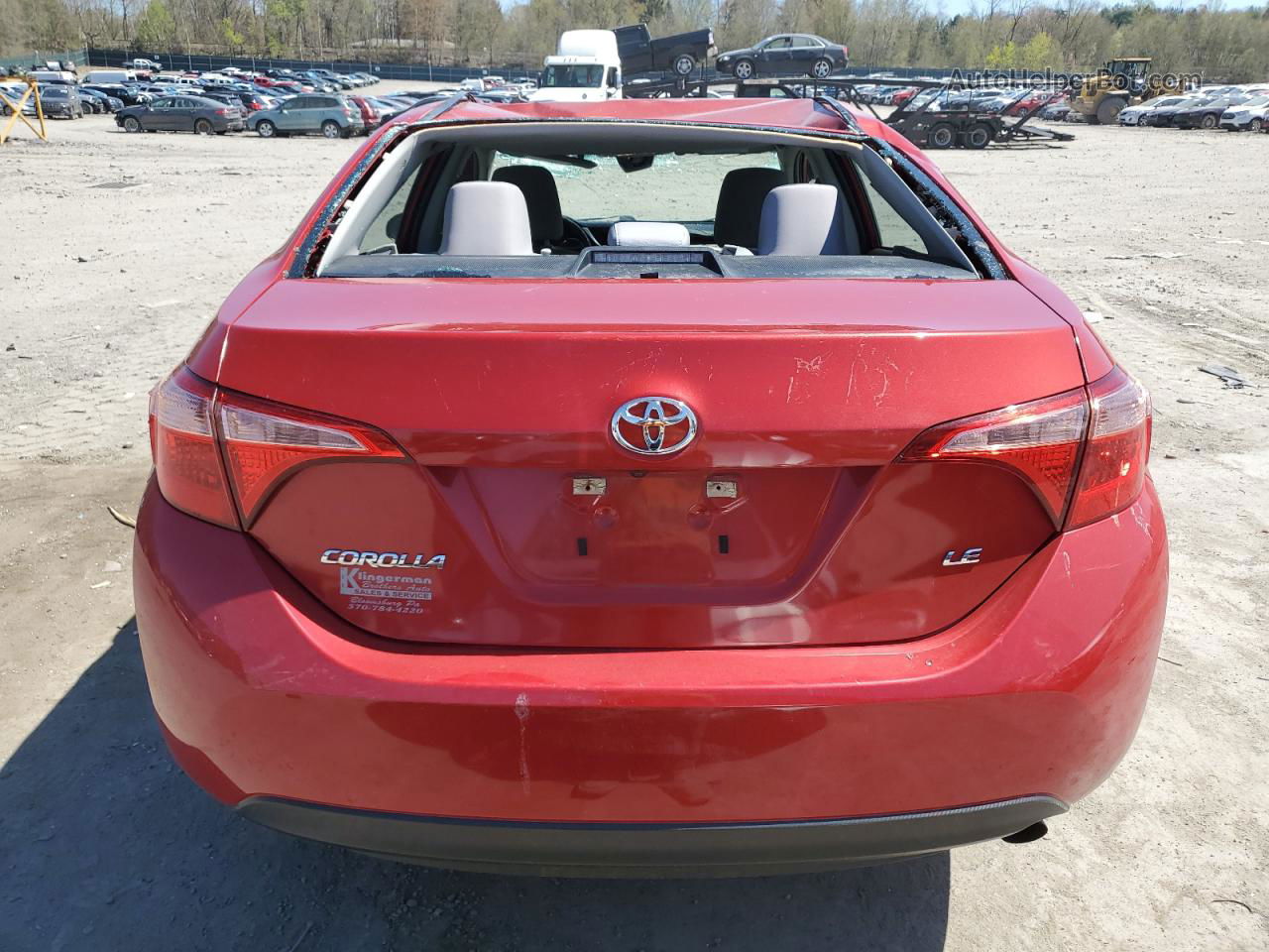 2019 Toyota Corolla L Red vin: 5YFBURHE1KP935991