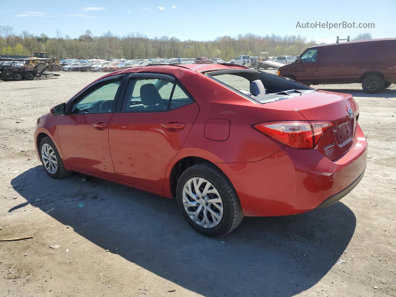 2019 Toyota Corolla L Red vin: 5YFBURHE1KP935991