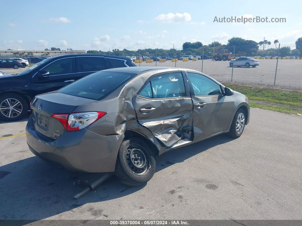 2019 Toyota Corolla Le Brown vin: 5YFBURHE1KP945243