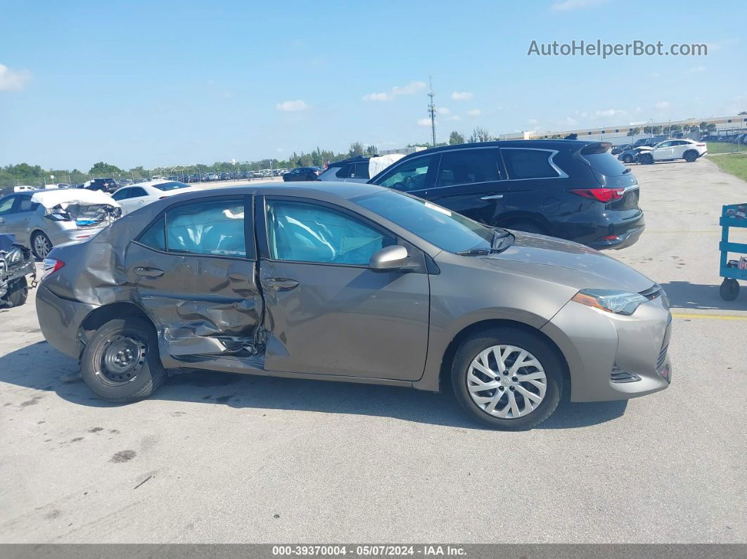 2019 Toyota Corolla Le Brown vin: 5YFBURHE1KP945243