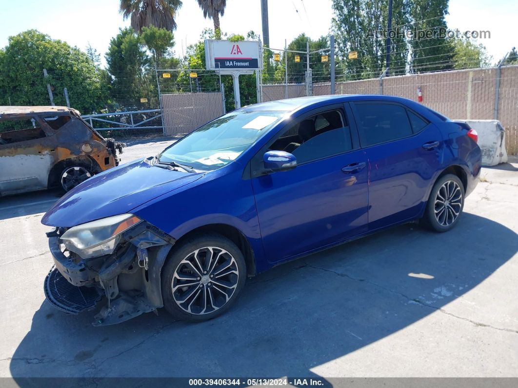 2014 Toyota Corolla S Plus Синий vin: 5YFBURHE2EP030969