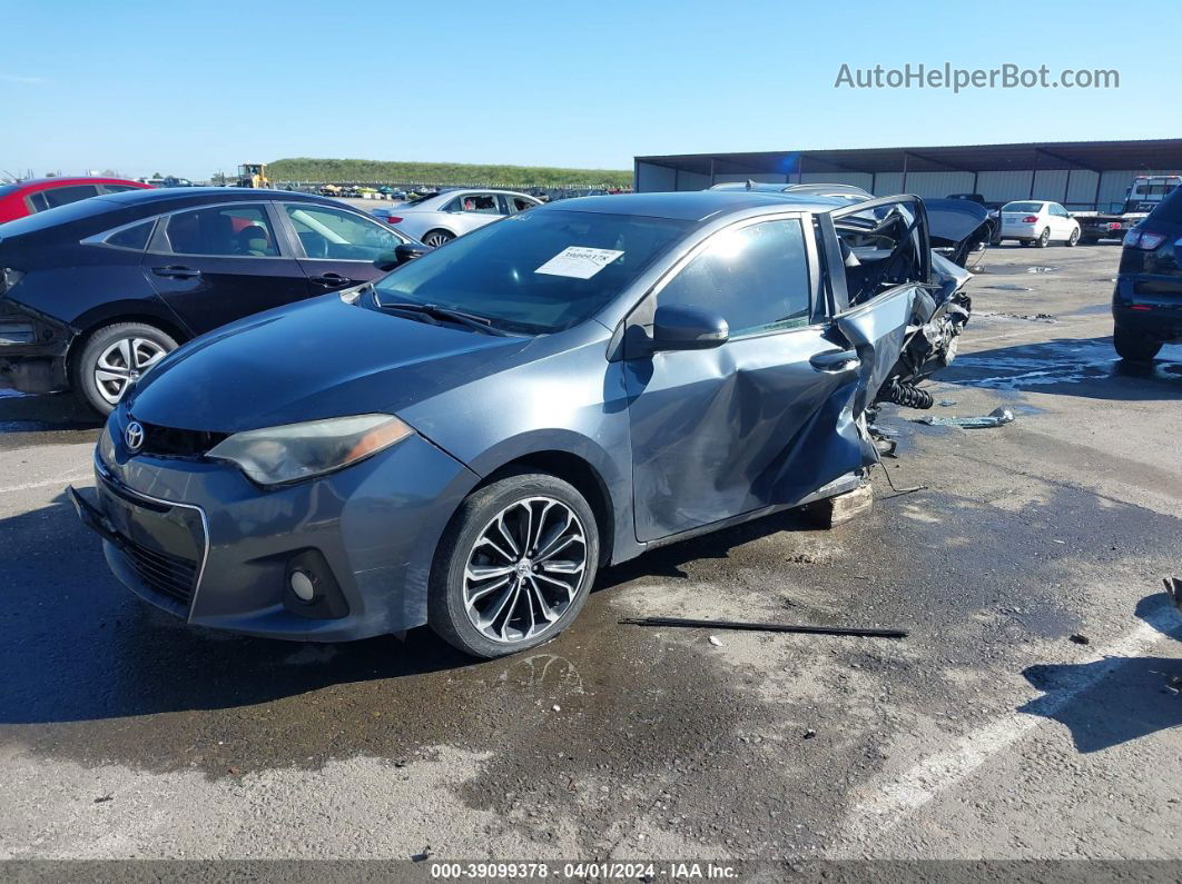 2014 Toyota Corolla S Plus Gray vin: 5YFBURHE2EP156409