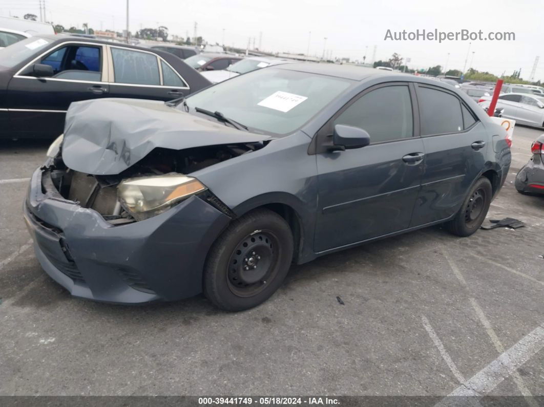 2015 Toyota Corolla L Blue vin: 5YFBURHE2FP195051