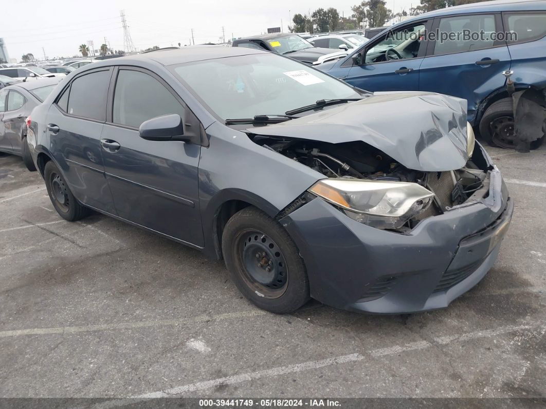 2015 Toyota Corolla L Blue vin: 5YFBURHE2FP195051