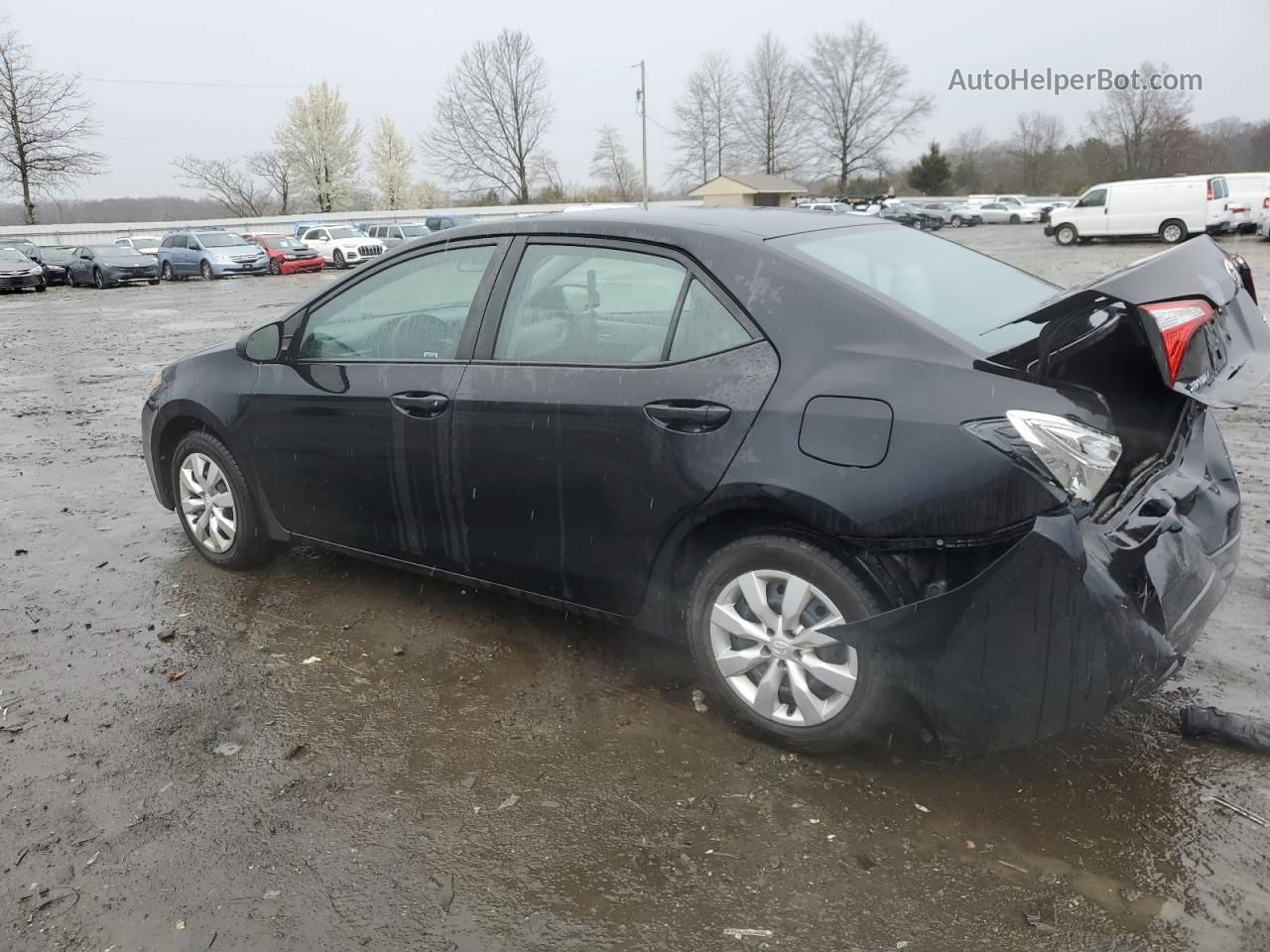 2015 Toyota Corolla L Black vin: 5YFBURHE2FP205383