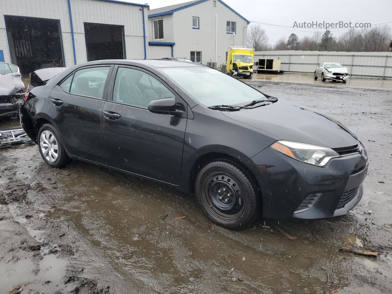 2015 Toyota Corolla L Black vin: 5YFBURHE2FP205383