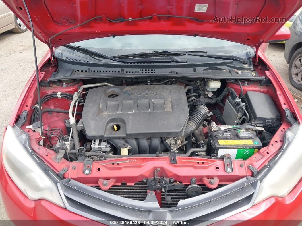 2015 Toyota Corolla Le Red vin: 5YFBURHE2FP206677