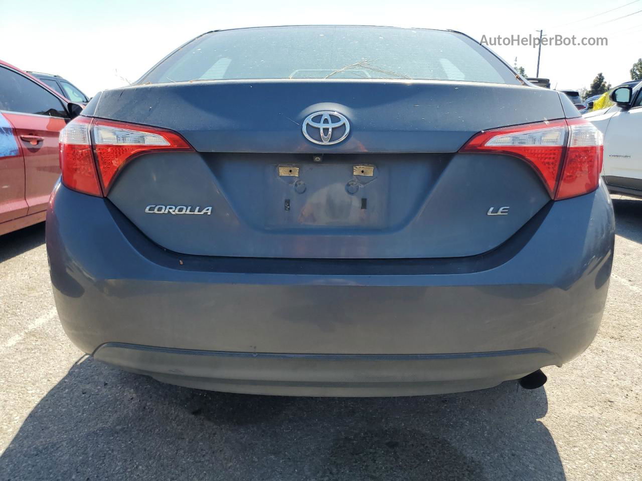 2015 Toyota Corolla L Blue vin: 5YFBURHE2FP208431