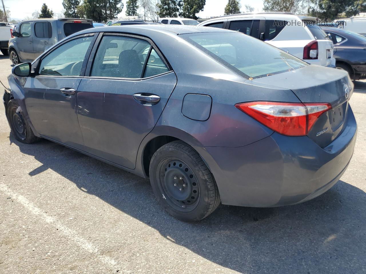 2015 Toyota Corolla L Blue vin: 5YFBURHE2FP208431