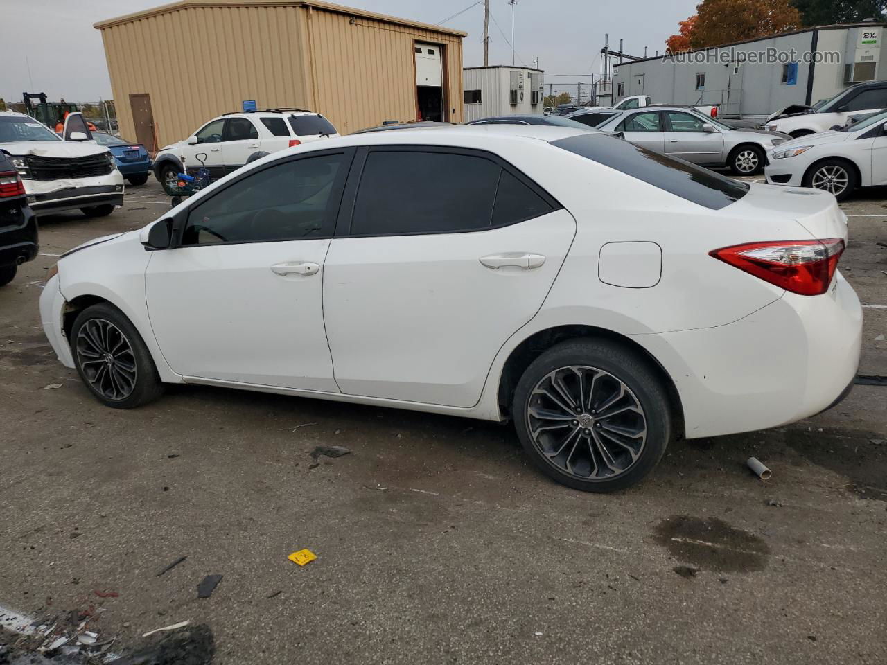 2015 Toyota Corolla L White vin: 5YFBURHE2FP215038