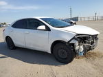 2015 Toyota Corolla L Белый vin: 5YFBURHE2FP217954