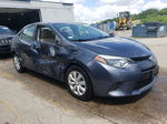 2015 Toyota Corolla L Blue vin: 5YFBURHE2FP231420